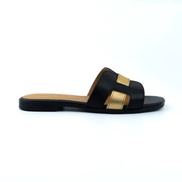 Mules Femmes BELTONI  ROSALIA NOIR DOREE - BELTONI