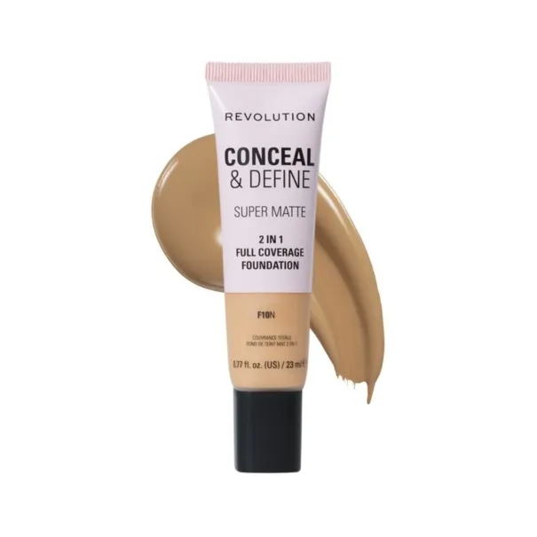 Revolution – Fond de teint liquide Conceal & Define Super Matte F10 - REVOLUTION