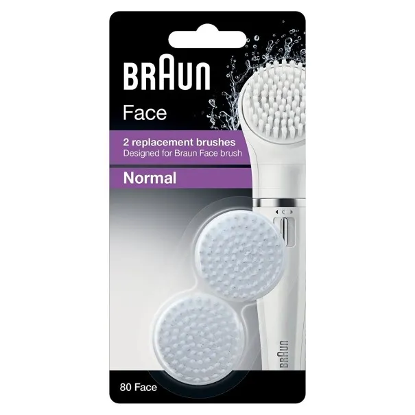 BRAUN - SE80 Brosses nettoyantes pour le visage Braun Face (Pack de 2) - BRAUN