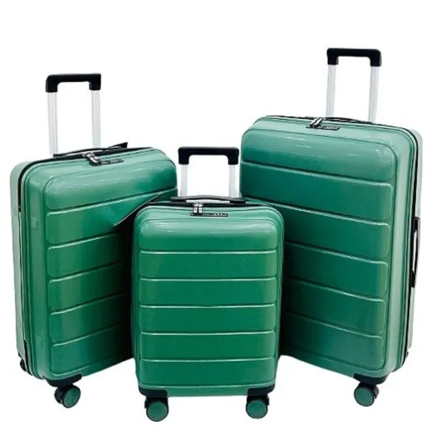 Valise new style bag  ENSEMBLE DE 3 VALISES INCASSABLE 4 ROUES - VERT - new style bag