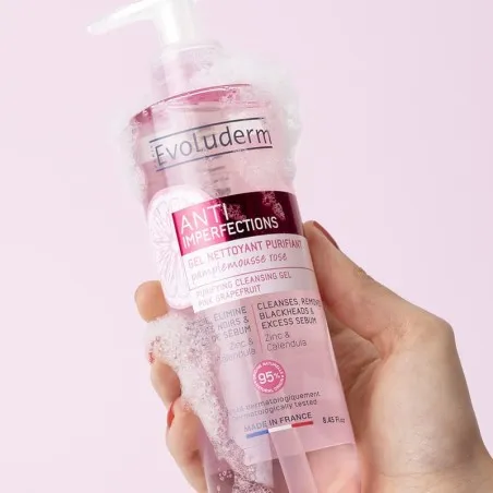 Evoluderm – Gel Nettoyant Purifiant Anti-Imperfections 250Ml - EVOLUDERM