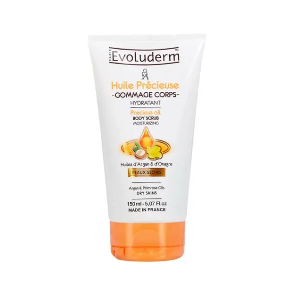 EVOLUDERM – Gommage Corps Hydratant Huile Précieuse 150ml - EVOLUDERM