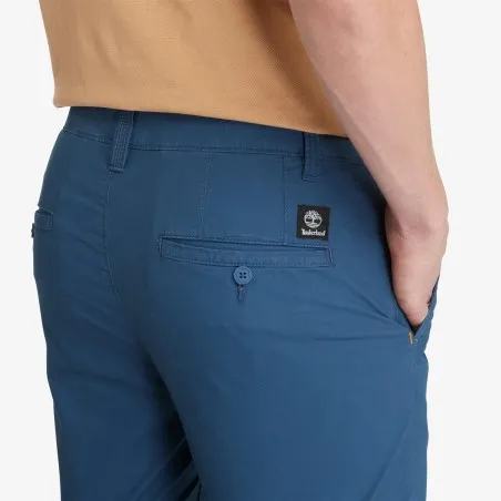 Timberland Homme – Short chino en popeline Timberland – Bleu - TIMBERLAND