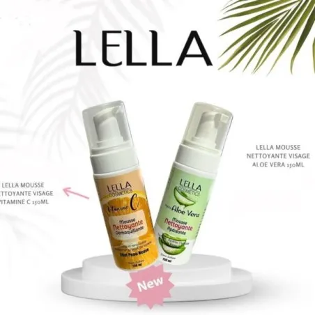 Lella – Mousse Nettoyante Visage Aloe Vera - LELLA