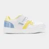 Basket Casual Enfant PLATEA LOW JR 2525 BLANC JAUNE - JOMA