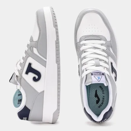 Basket casual Homme C.Platea Low 25 Blanc Gris - JOMA