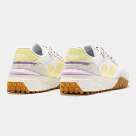 Basket Casual Femme C.501 LADY 2516 BLANC JAUNE - JOMA