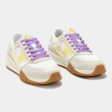 Basket Casual Femme C.501 LADY 2516 BLANC JAUNE - JOMA