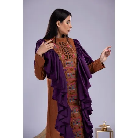 Robe Hammamet Marron - Tresors de mimi