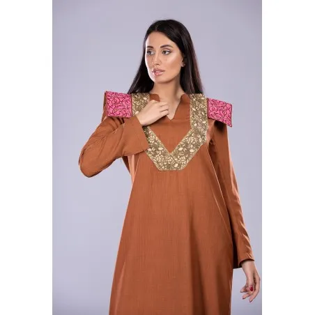 Robe Tunis Marron - Tresors de mimi