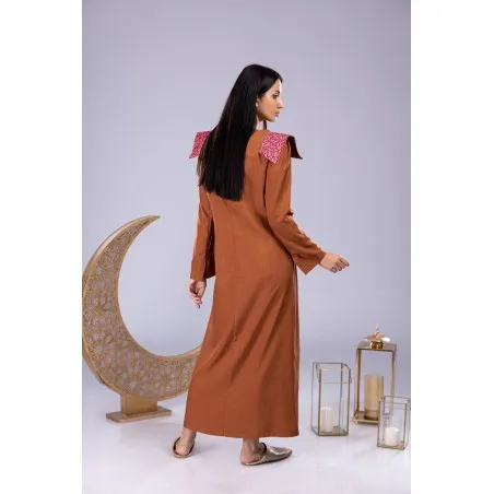 Robe Tunis Marron - Tresors de mimi