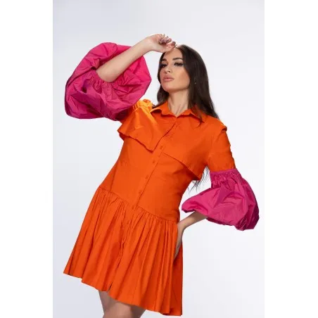 Robe Allium Orangé Rose - Tresors de mimi