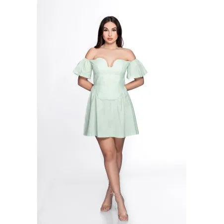 Robe Pétunia Vert - Tresors de mimi