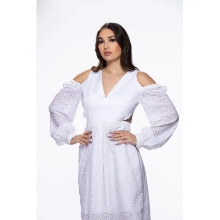 Robe Hélénies Blanc - Tresors de mimi