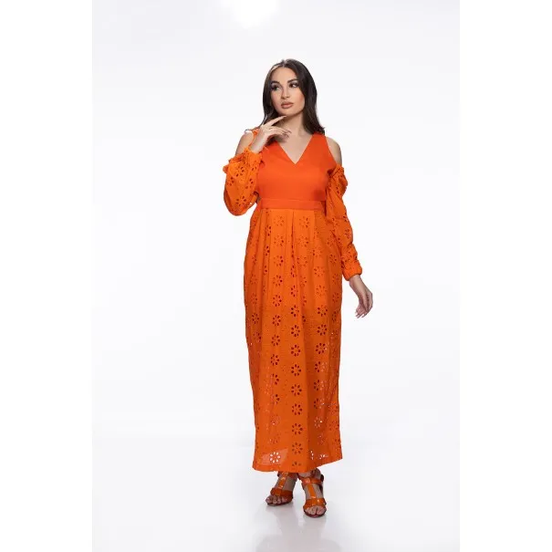 Robe Hélénies Orange - Tresors de mimi