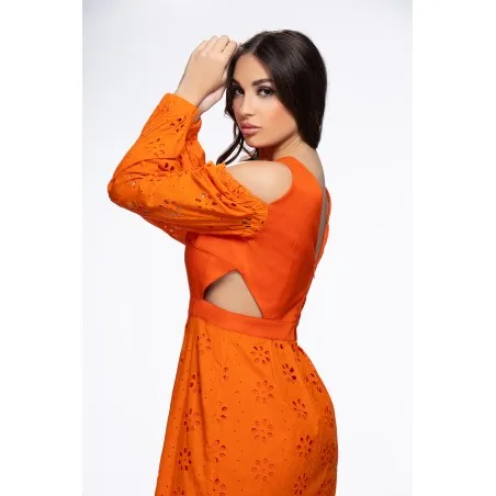 Robe Hélénies Orange - Tresors de mimi