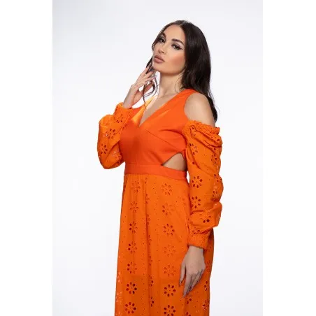 Robe Hélénies Orange - Tresors de mimi