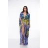 Lys Orientale Mauve Caftan de plage - Tresors de mimi