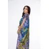 Lys Orientale Mauve Caftan de plage - Tresors de mimi