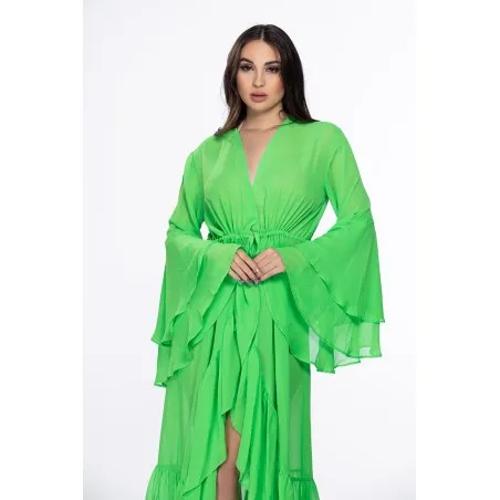 Gerbera Vert Kimono de plage - Tresors de mimi