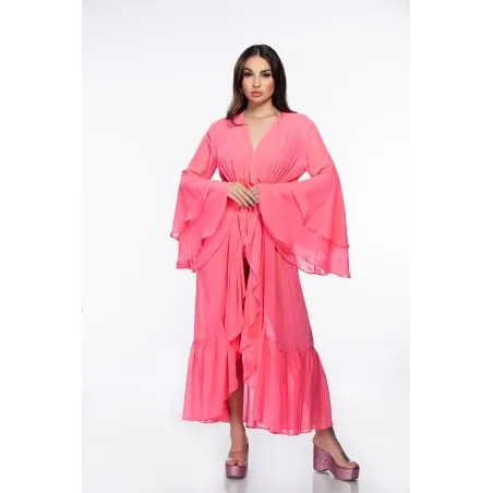Gerbera Rose Kimono de plage - Tresors de mimi