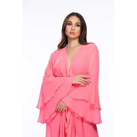 Gerbera Rose Kimono de plage - Tresors de mimi