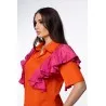 Combishort Azalée Orange - Tresors de mimi
