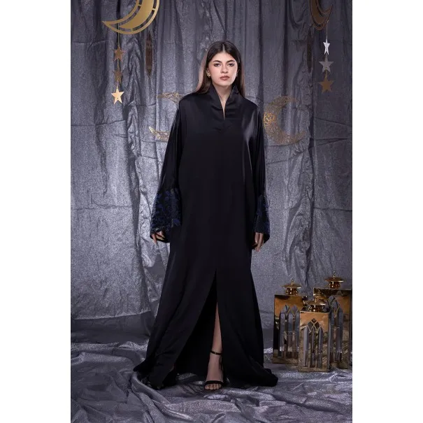 Caftan Noir Luna - Tresors de mimi