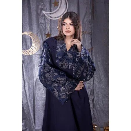 Caftan Bleu Nuray - Tresors de mimi