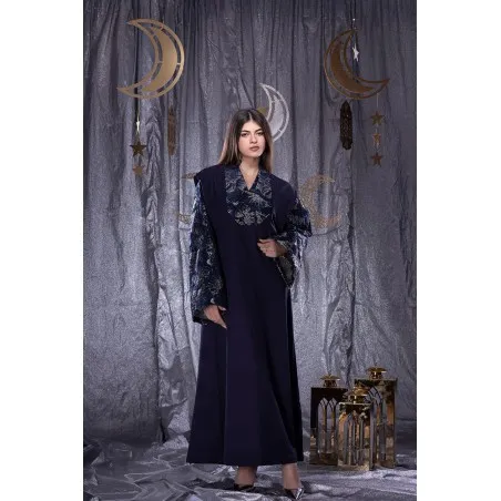 Caftan Bleu Nuray - Tresors de mimi