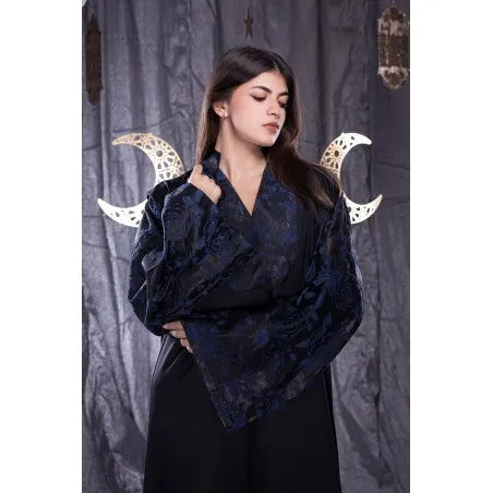 Caftan Noir Nuray - Tresors de mimi