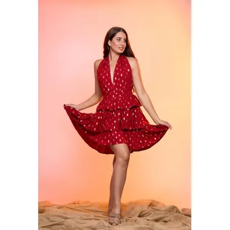 Aurea Rouge Robe - Tresors de mimi