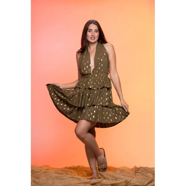 Aurea Vert Robe - Tresors de mimi