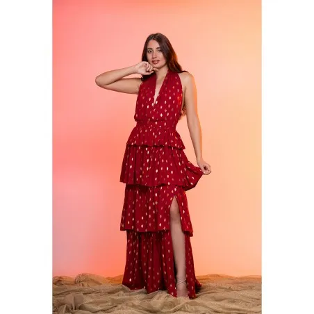 Soléa Rouge Robe - Tresors de mimi