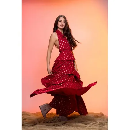 Soléa Rouge Robe - Tresors de mimi