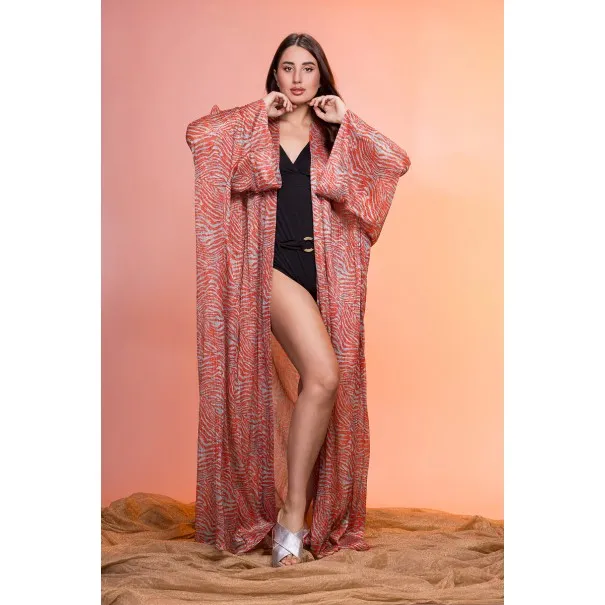 Aloha Orange Kimono - Tresors de mimi