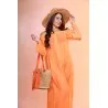 Tiaré Orange Robe de plage - Tresors de mimi