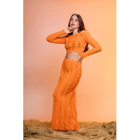 Ensemble de plage Nayla Orange - Tresors de mimi