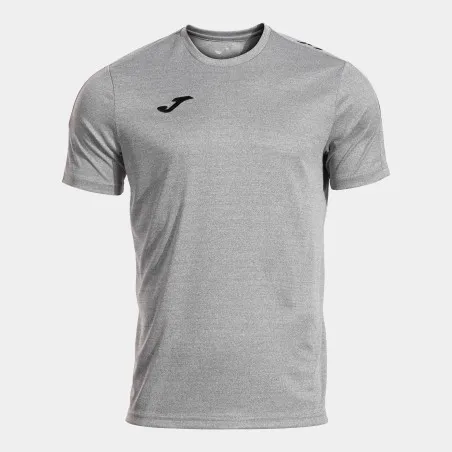 T-shirt manches courtes olimpiada gris melange noir - JOMA