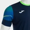 T-shirt manches courtes elite xi bleu marine vert fluor - JOMA