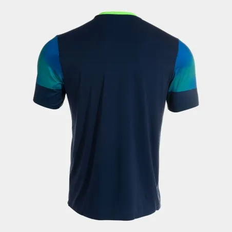 T-shirt manches courtes elite xi bleu marine vert fluor - JOMA