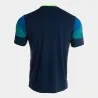 T-shirt manches courtes elite xi bleu marine vert fluor - JOMA