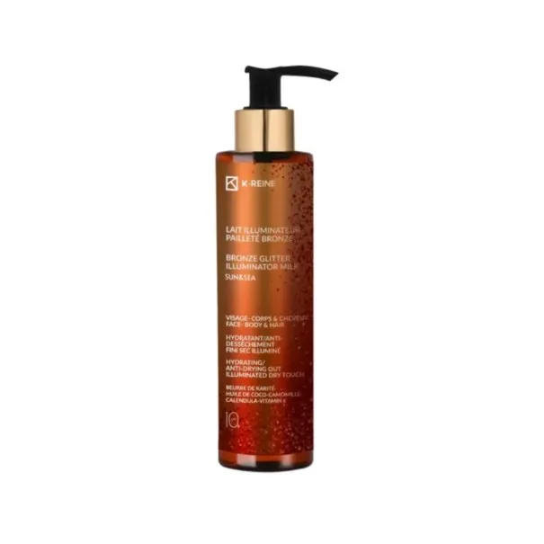 K-Reine – Lait Illuminateur Paillete Dore Visage Cheveux Et Corps - K- REINE