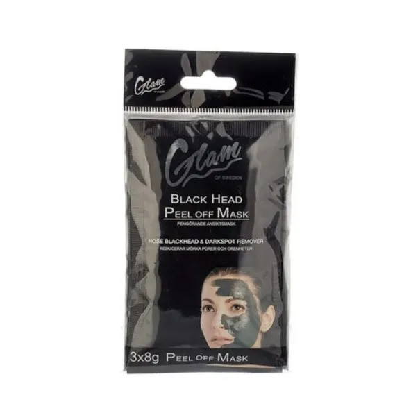 Glam Of Sweden – Masque Tissu Visage Black Head Peel Off - Glam Of Sweden