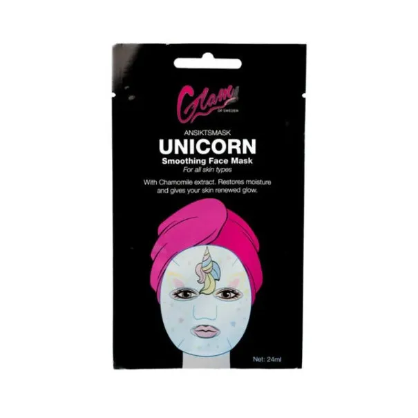 Glam Of Sweden – Masque Tissu Visage Smoothing Camomille Unicorn - Glam Of Sweden