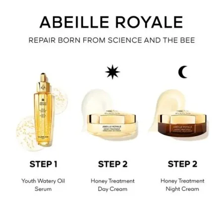 Guerlain – Coffret Abeille Royale Creme Nuit Honey+Mini Creme Jour-Serum Trs - GUERLAIN