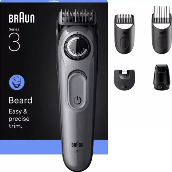 Tondeuse à Barbe BRAUN Série 3 BT3560 Rechargeable - BRAUN