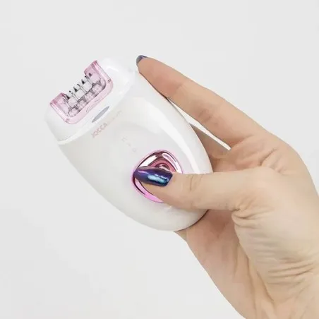 Épilateur Rechargeable 2EN1 JOCCA 2355 - Blanc&Rose - JOCCA