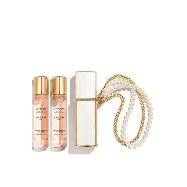 CHANEL COCO MADEMOISELLE 3 PCS SET Pour Femme: 0.24 EAU DE PARFUM  INTENSE REFILLABLE + 2 * 0.24 EAU DE PARFUM INTENSE REFILLS -