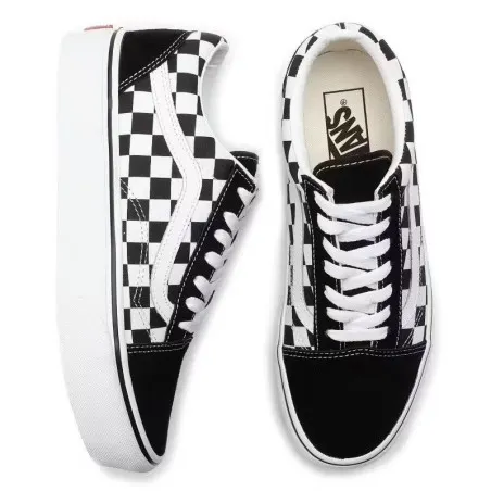 Old Skool Platform Checkerboard – noir/blanc - VANS
